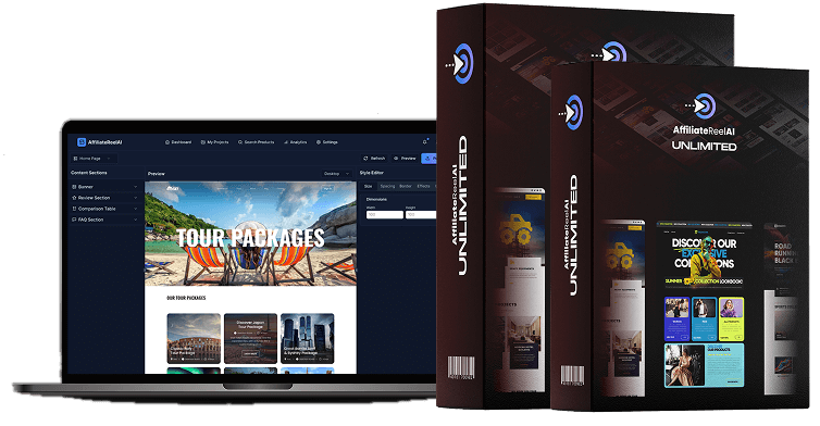 AffiliateReel AI OTO bundle with extra upgrades and bonus tools